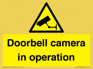 Doorbell camera in operation
